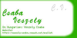 csaba veszely business card